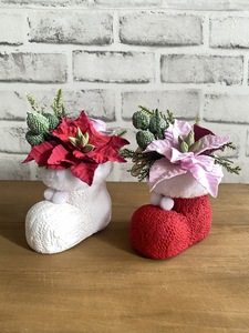 門松 白 ピンク お正月飾り ニュアンスカラー 可愛い モダン門松 小 お