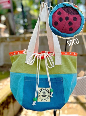 ☆ミントランダムドット×ラムネボーダー☆ ハンドメイド