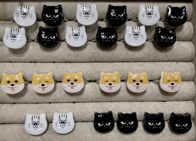 ★ブローチ★   秋の砂漠　黒猫　レジン ☆ブローチ☆ 秋の砂漠黒猫レジン