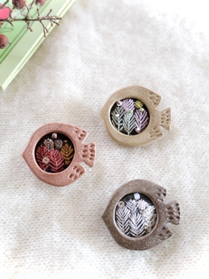 K18WG K18 胡蝶蘭モチーフ ブローチ 【公式通販】