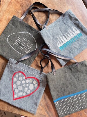 ジョリーフルール ワンショルダー＆ポシェット 赤黒 2way ハンドメイド