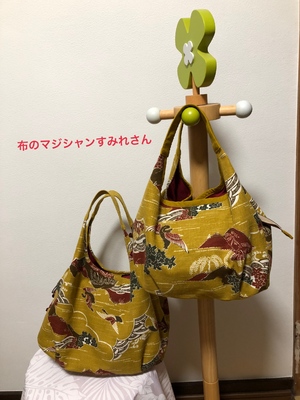ミナペルホネン ハンドメイド 巾着 バッグ anemone｜バッグ