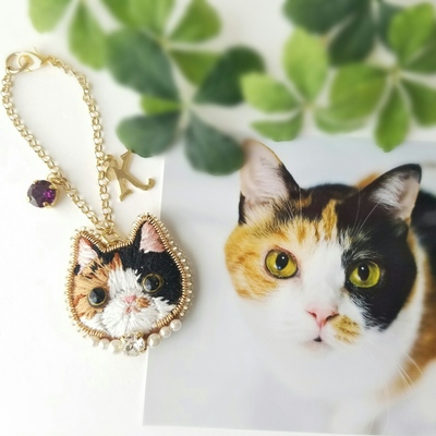 ぐでねこちゃんとビジュー　紫陽花 ぐでねこちゃんとビジュー 紫陽花