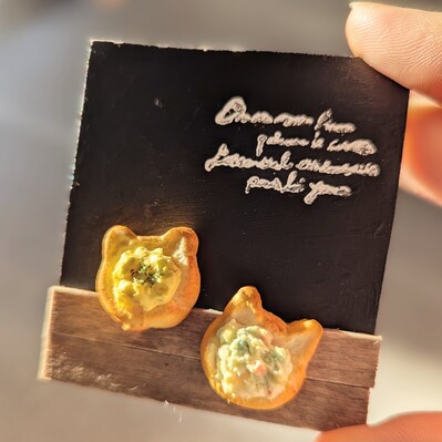 チョコミントの世界 デザートデザインラウンドレジンヘアゴム② お