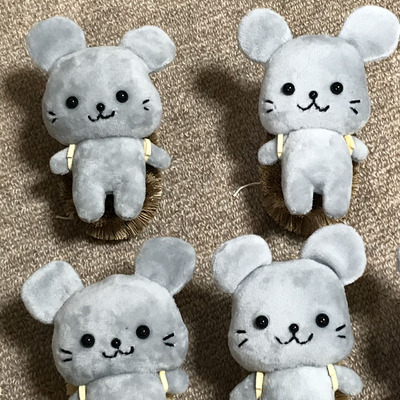 のんびりうさぎちゃんラウンドレジンヘアゴム ポニーフック変更