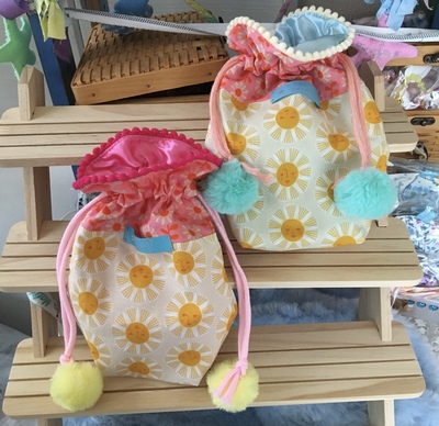 ぐでねこちゃんヘアクリップ 茶とら×紫陽花 しょぼかっ