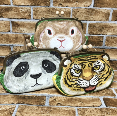雪とすずらんとシマエナガ 文庫本サイズ ブックカバー ハンドメイド